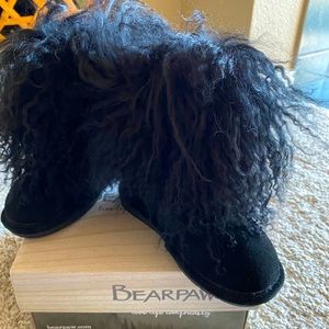 Fur Bear Paw Boots